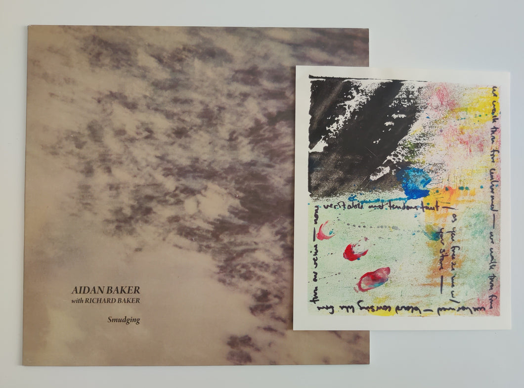Aidan Baker - Smudging LP [ART Edition ltd.45 w/ original PAINTING]