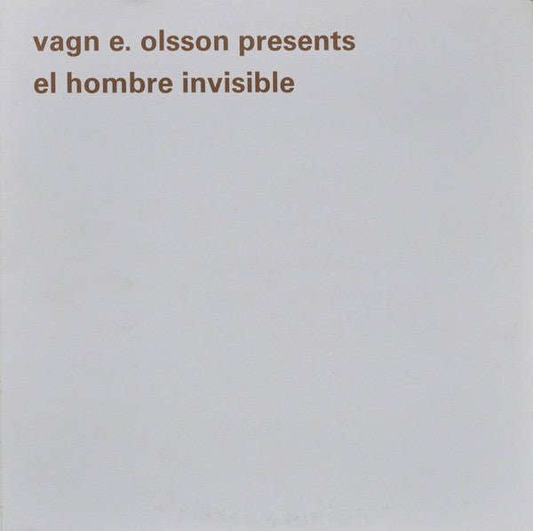 Vagn E. Olsson - Presents El Hombre Invisible LP